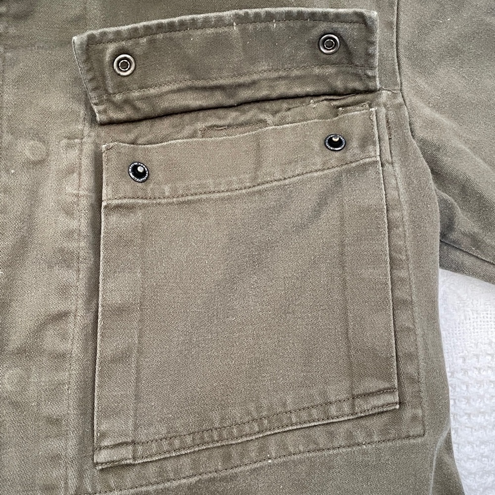 Vintage Dutch Army Military Field Shirt Jacket Size 92 Cotton Chore Jacket - Picture 5 of 9